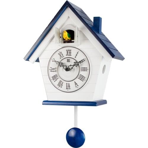 Creative Cuckoo Wall Clock Wood Bird Living Room Pendulum Wall Clock Garden Scenic Bathroom Modern Bedroom Home Decor Clocks 50