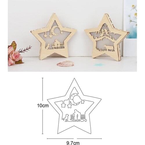 Metal cutting dies cut die Christmas Ornament Star decoration Scrapbook dies crafts paper knife mould blade punch stencils dies