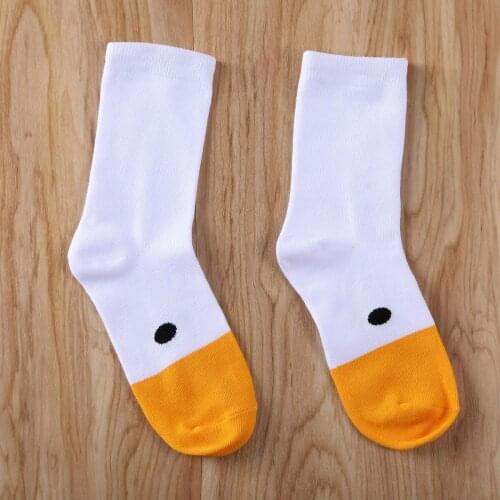 Hirigin Cute Christmas Warm Creative Goose Head Socks Cute Sport Cotton Sock Happy Sock