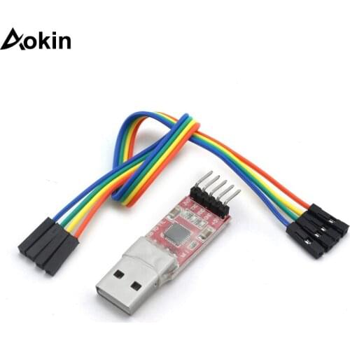 CP2102 Module USB to TTL USB 2.0 Serial Module UART STC Downloader with 5 Pin Dupont Cable