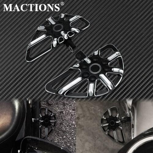 Motorcycle Rear Footrest Foot Pegs Passenger Pedal CNC Cut For Harley Sportster XL883 XL1200 Touring Road King Dyna Fat Bob FXDB