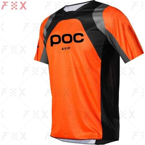 2021 Men Downhill T-shirt Short sleeve Mountain Bike Jersey Camiseta Enduro Mtb Shirt DH Mx Moto Jersey Motocross avip POC Mtb