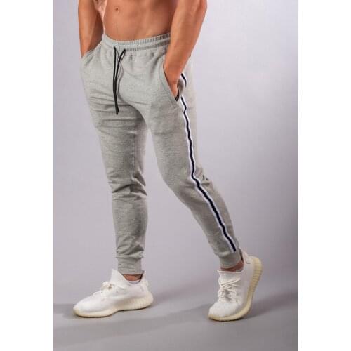 Men running jogging pants fall/winter fitness training sports pants feet beam mouth sweatpants outdoor travel casual trousers