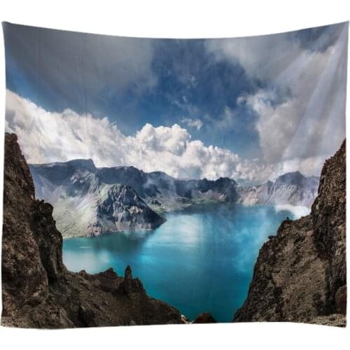 Natural Landscape Seascape Tapestry Wall Hanging Cloth Bed Spread Beach Towel Table Cloth Yoga Mat House Living Room Decoration