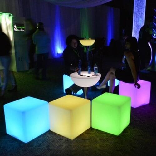 Night Club Outdoor Inflatable Decoration Party LED Cube/LED chair/LED bar table 20cm(7.9'') brand new