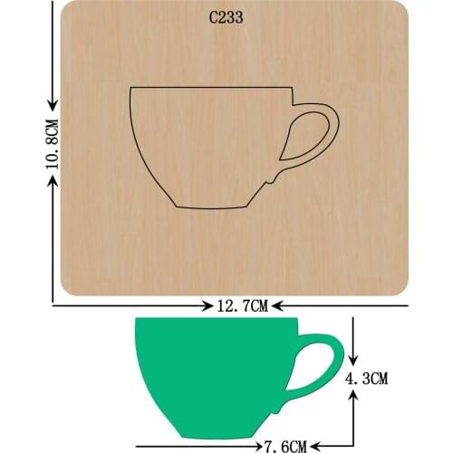 New cup Wooden die Scrapbooking C-233 Cutting Dies Compatible with most die cutting machines