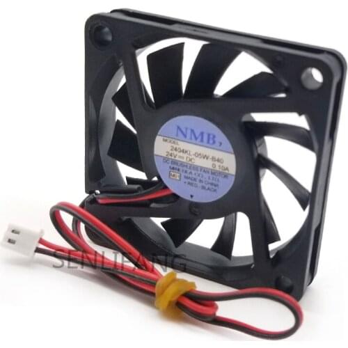 Original Ultra-quiet Cooling Fan 60*60*10mm 24V 0.10A 6CM 6cm Two-line 2404KL-05W-B40