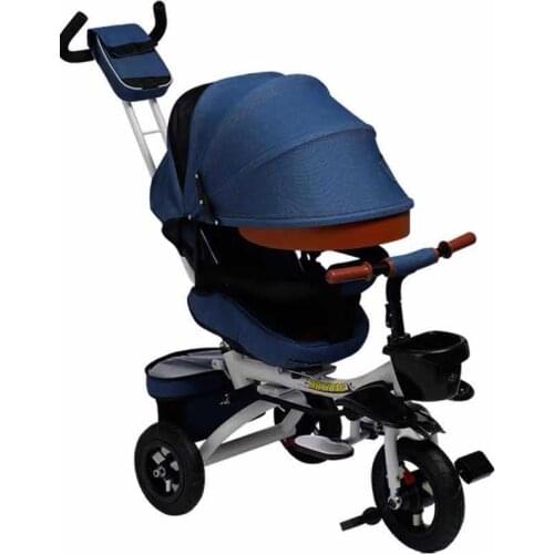 Folding childrens tricycle bicycle baby stroller baby light bicycle 1-3-6 years old
