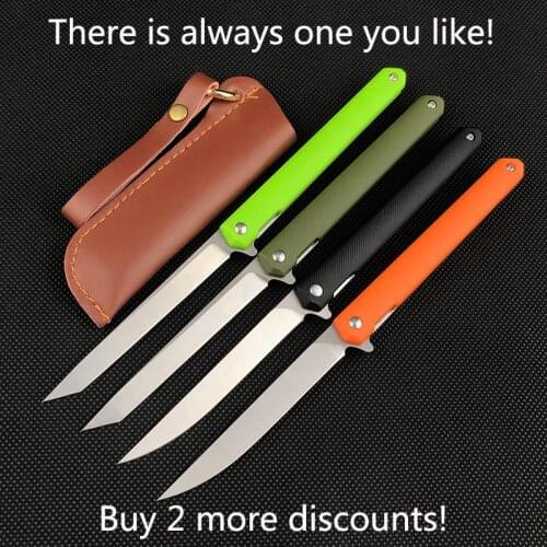 Multi-style folding knife 8CR13 nylon fiberglass quick opening outdoor tactical hunting survival pocket knife New EDC hand tool