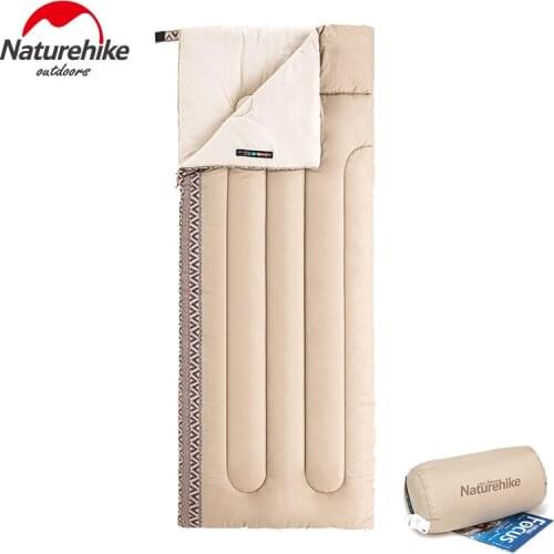 Naturehike Camping Envelope Sleeping Bag Lightweight adult Warm Cold Backpacking spliced Sleeping Bag for Traveling Hiking