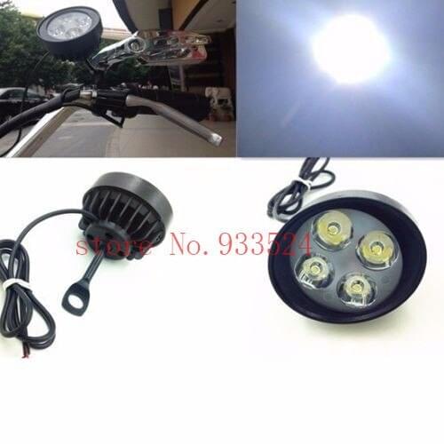 LED Mirror Mount Fog Spot Light For Honda Rebel 250 Shadow VTX Chopper ATV Metric Bike