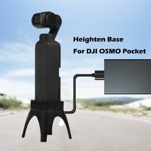 Increased base Heighten Desktop Base with Charging Hole for DJI OSMO Pocket Mount Handheld Gimbal Stabilizer Holder Accessories