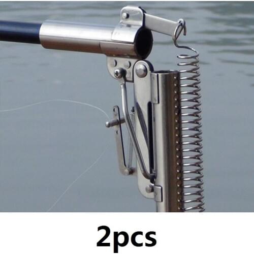 2pcs/lot Stainless Steel Automatic Fishing Rod 2.1m 2.4m 2.7m 3.0m FRP Sea Fishing Rod (Without Reel) in Bulk Price