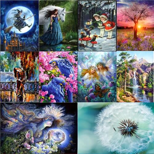 5D Diamond Painting Character Landscape Diamond Embroidery Mosaic DIY Hand Paste Diamond Cross Stitch Home Decoration Painting