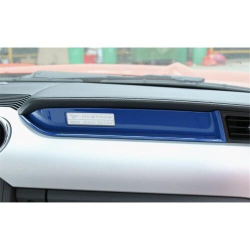 ABS Copilot Dashboard Cover Trim for Ford Mustang 2015+ Stylish Decal Car Stickers Brand New Colorful Interior Decoration