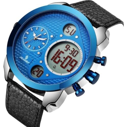 Mens Watches Large Dial Brand Luxury LED Digital Sport Quartz Clock Waterproof Military Chronograph Watch Men Relogio Masculino