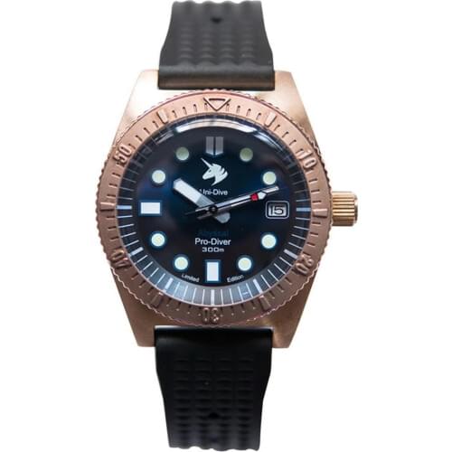 PROXIMA 62Mas Mens Diver Watches,Men Automatic Watch Bronze Self Wind Mechanical Wristwatch 300m Waterproof Sport NH35 Sapphire