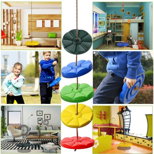Kids Swing Climbing Rope Disc Swing Seat,outdoor Indoor Swings And Swing Set Playground Accessories