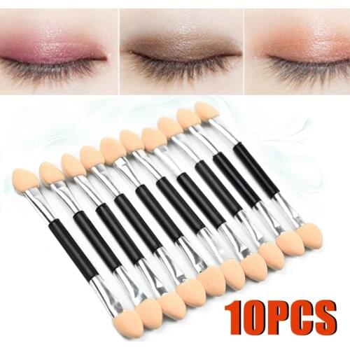 HOT SALE 10/5Pcs Makeup Double-end Eye Shadow Eyeliner Brush Sponge Applicator Tool Cosmetic Eyeshadow Brush For Women