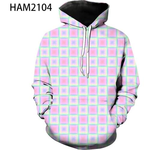 European and American Classic Fashion Colorful Hoodie Mens Popular Sweater 3D Printing Creative Childrens Pullover