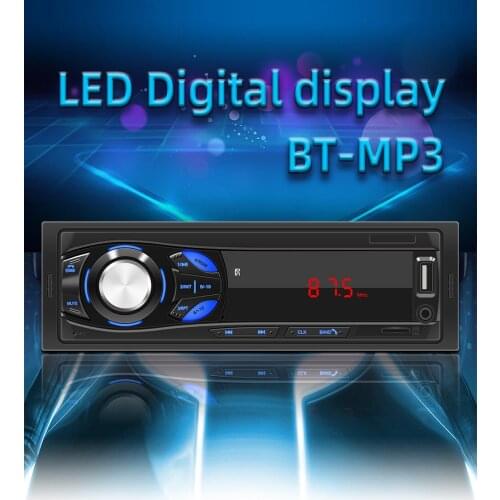 Hot Sales 1044 In-dash Multifunctional MP3 Multi-media Player Handsfree LED Screen TF U Disk FM Car Radio Player AUX function