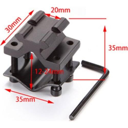 Magorui Tactical Universal Adjustable Rail 20mm Picatinny Weaver Barrel Mount Adapter for Rifle Scope for Hunting