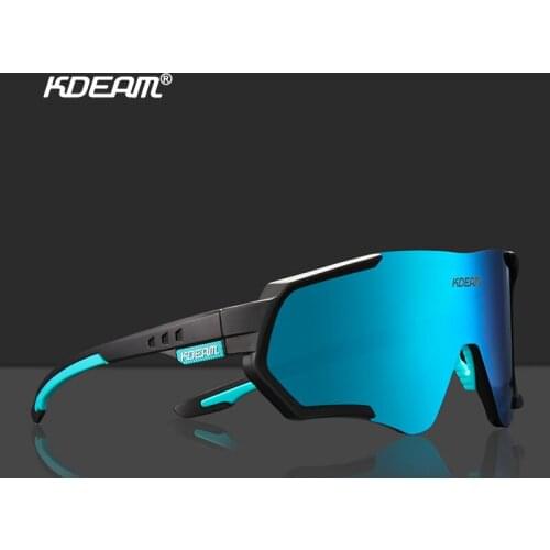 KDEAM High Quality Polarized Sunglasses Men Fashion Sport Style Oversized Sun Glasses Lightweight TR90 Frame TAC Lens Goggles 10
