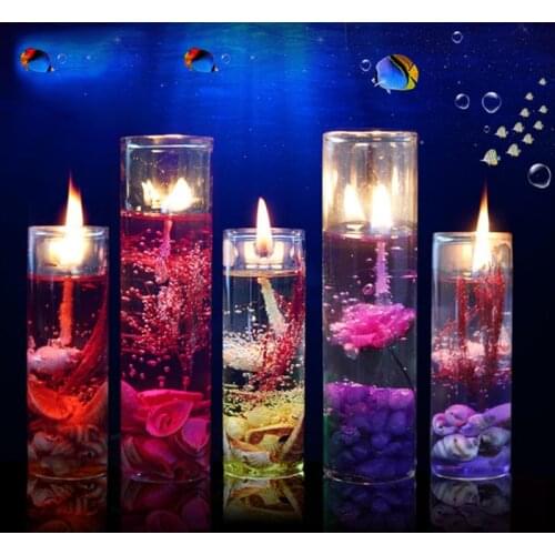 New 1 to 10 Pieces Of Candle Color Fragrance Smokeless Candle Ocean Shell Jelly Essential Oil Wedding Valentines Day Christmas