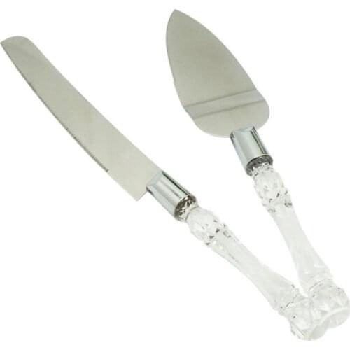 Stainless Steel Knife And Shovel Two-piece Set Pizza Bread Knife Wedding Supplies Cake Knife Triangle Bread Shovel Baking Tools