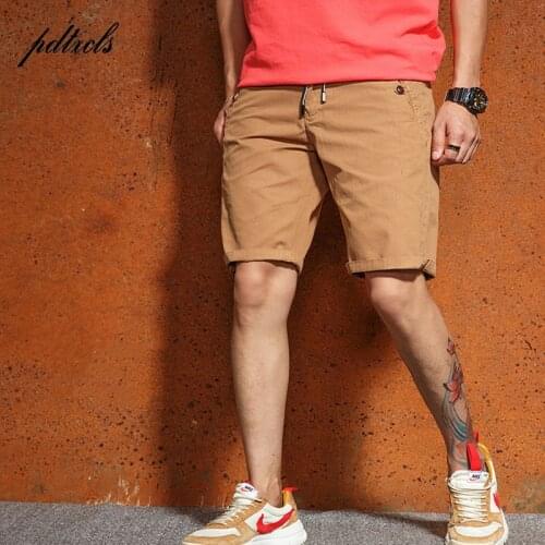 2018 HOT Fashion Men Short Pants Summer Casual 100% Cotton Big Size Men Shorts Trend all-match MenS Shorts (Asian Size)