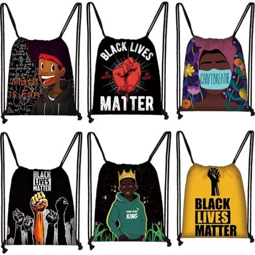 Black Lives Matter Backpack Women Men Travel Bag BLM Boys Girls Rucksack Ladies Canvas Storage Bag Female Shopping Bags Gift