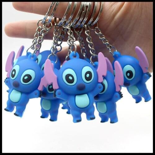 Cute Creative Cartoon Stitch Keychain Car Key Chain Schoolbag Pendant