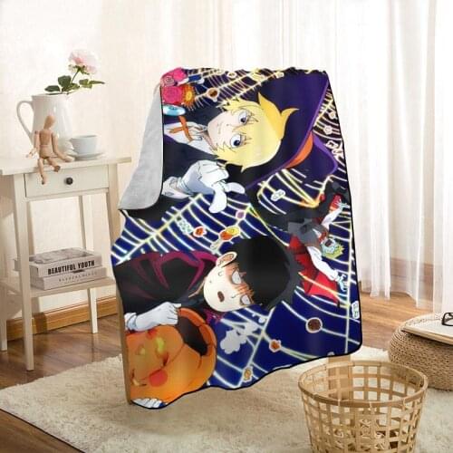 Modern Popular Mob Psycho 100 Anime Blanket On For The Sofa/Bed/Car Portable 3D Blanket For Kid Home Textile Fabric 0629