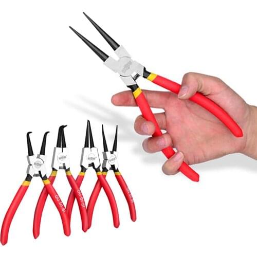 7" 9" 13" Circlip Pliers Internal External Retaining Clips Practical Crimp Tool Snap Ring Pliers for Engine Repair Hand Tools