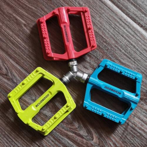 Ultralight Seal Bearings 9/16" Bicycle Bike Pedals Cycling Nylon Road bmx Mtb Pedals Flat Platform Bicycle Parts Accessories