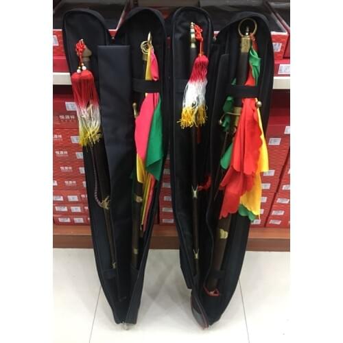 Top quality embroidery wushu knife sword bags tai chi kendo martial arts stick package kung fu bag 110cm