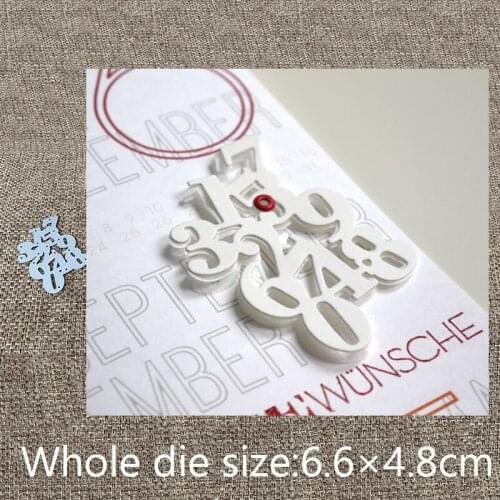 XLDesign Craft Metal Cutting Die cut dies Number combination decoration scrapbook Album Paper Card Craft Embossing die cuts