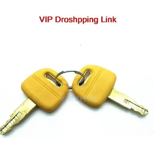 For CAT Caterpillar 305/320/330/336B/C/D Excavator Parts Pure Copper Ignition Door Lock Key High Quality Excavator Accessories