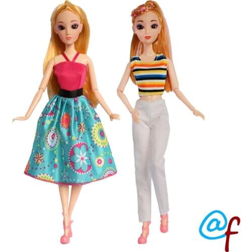 N-22 1-set Doll Clothes Girl DIY for 1/6 OOAK Beauty Dolls Dress A Brand Head As Gift If 3sets or More
