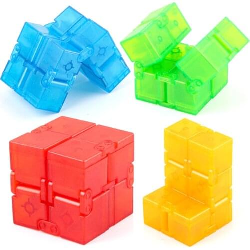 1pc Childrens Magical Cube Decompression Toy Infinity Square Puzzle Toy Funny Hand Game Fingertip Toy For Kids&adults Gift