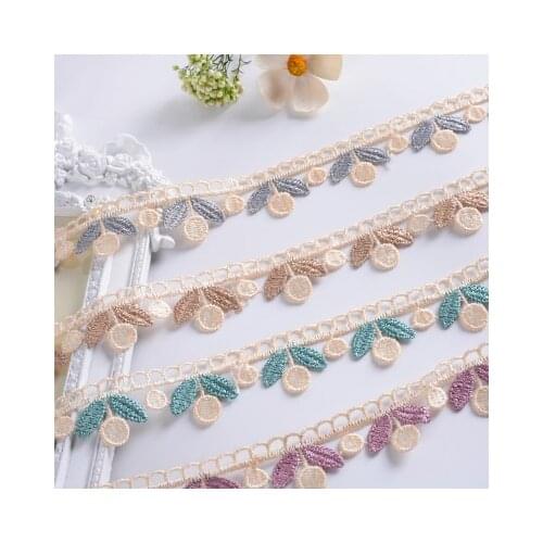13meters Gray Coffee Blue Lace ribbon Clothes Clothing Curtain Accessories Weaving diy Decorative Lace Trimming 3cm