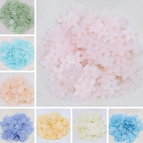 240PCS Sequin Matte White Color 10mm Cup Five Finger Flower Sequins Paillettes Sewing Wedding Craft Women Garments Accessories