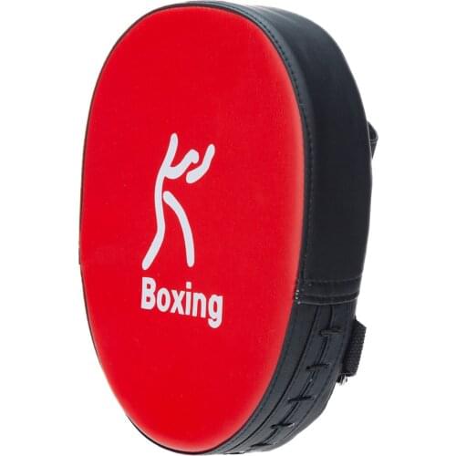 Boxing Punching Mitt PU Leather Thick Foam Curved Focus Target Pad Kickboxing Muay Thai Karate Training Hand Punching Pads