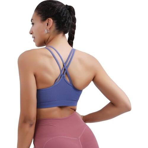 Yoga bra running fitness bottom support chest shockproof sports bras and boxer set active wear women underwear gym workout top