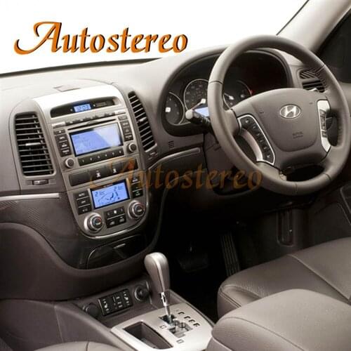 For Hyundai Santa Fe IPS Screen Android 10.0 4+128G Car GPS Navigation Radio Stereo Tape Recorder Multimedia Player DSP Carplay