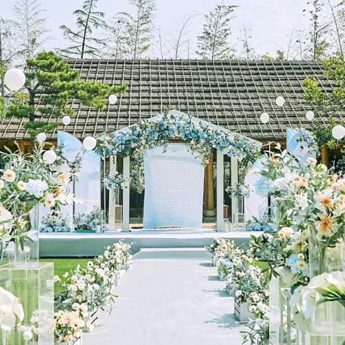 New Romantic Wedding Aisle Runner Beautiful Wedding Rugs Wedding White Carpet Wedding Red Carpet For Event Party 1.0mm Thickness