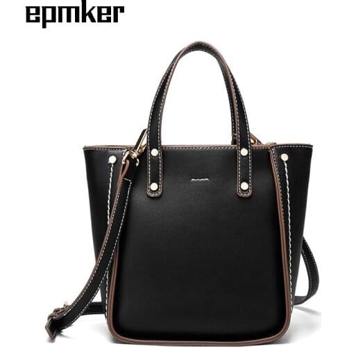 EPMKER 2021 Purses and Handbags Luxury Designer Hand Bags for Women Mini Bucket Bag Fashion Shoulder Bag Panelled Crossbody Bags