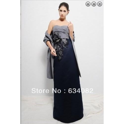 Gust free shipping dinner 2021 formal women elegant plus size vestidos formales long Mother of the Bride Dresses with shawl