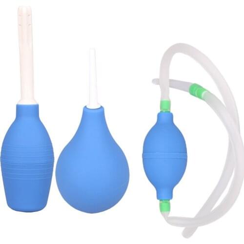 Ball-type irrigator for men and women with soft head type anal anus enema to clean anal foreplay clean adult erotic sex products
