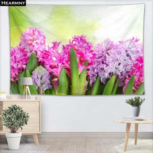 Arts Hanging Hyacinth Flowers Tapestry Home Decor Decorative Woods Printing Wall Tapestry Yoga Beach Towel 100x150CM,140x250CM